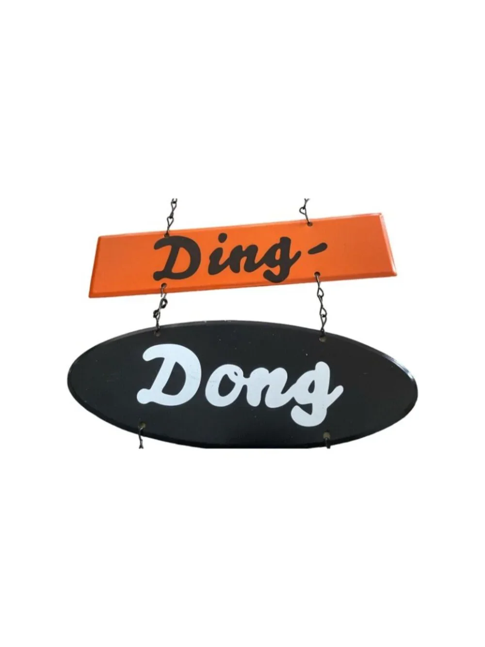 Halloween Metal Wall Hanging Witch Hat Ding Dong The Witch Is In 24